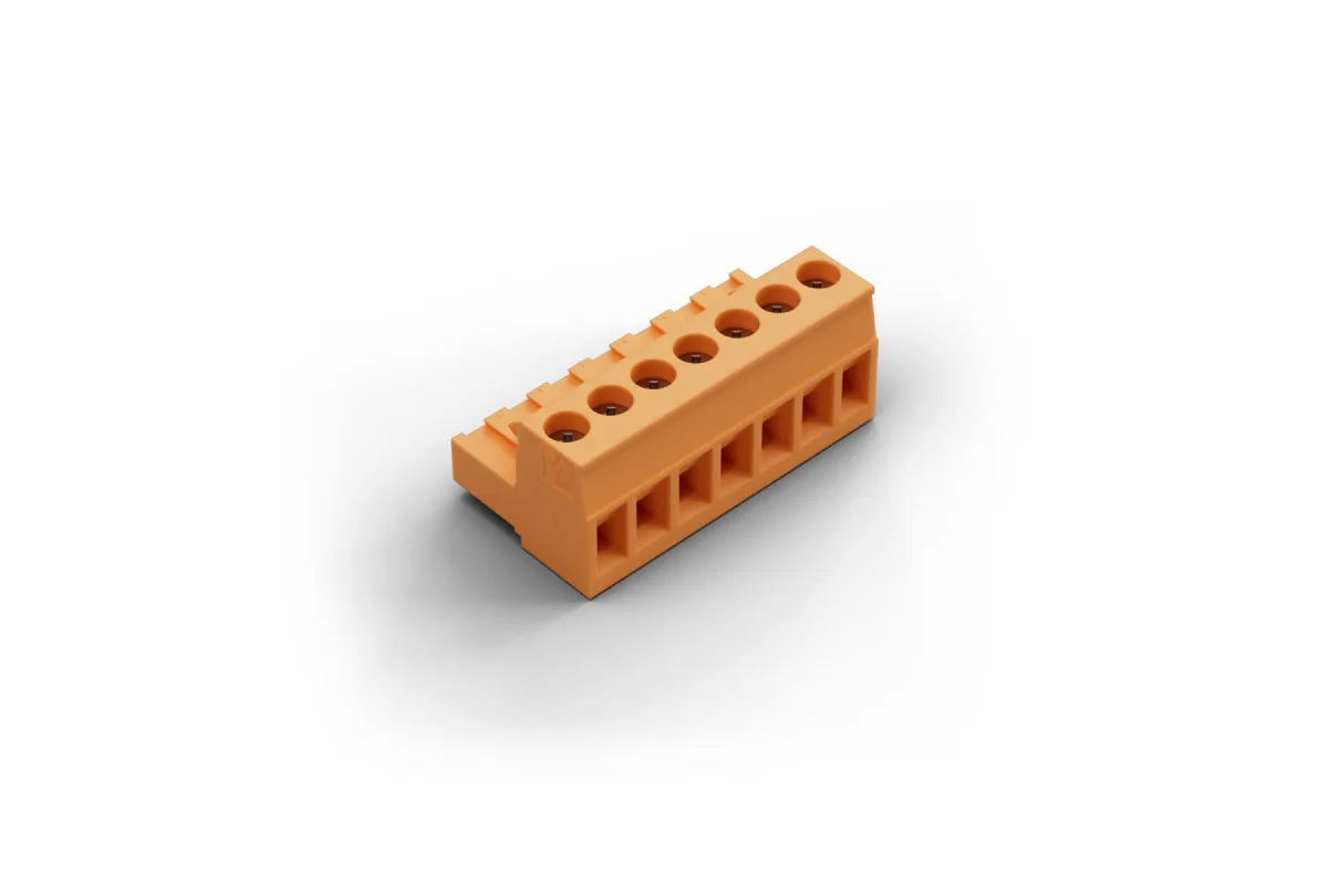 Morsetto a vite Loxone, 7 poli, arancione